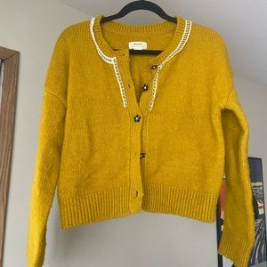 Maeve cardigan with fun buttons!